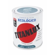 Esmalte Al Agua Ecologico Brillante 750 Ml Verde Jade Titanl