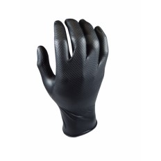 Guante Desechable Nitrilo Grippaz Negro 50 Uds Talla 7 Juba