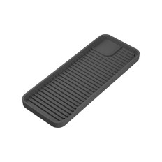 Bandeja Fregadero Silicona Sartenero Tydi Mat Xl 30,5 X 12Cm Cromado Metaltex