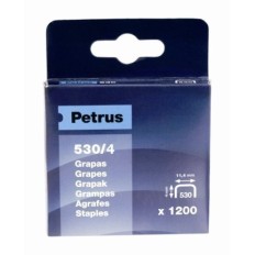 Grapa Clavadora Modelo 530 04Mm Acero  Petrus 1.200 Pz
