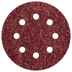Lija Disco Adherente Madera Metal Gr 40 5 Uds  125 8 Agujeros Wolfcraft