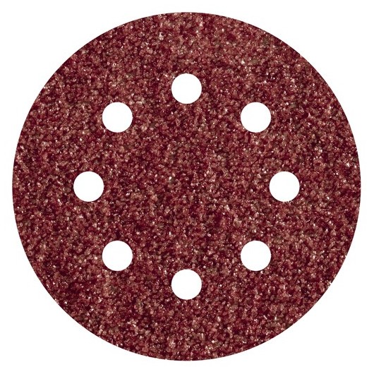 Lija Disco Adherente Madera Metal Gr 40 5 Uds  125 8 Agujeros Wolfcraft