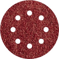 Lija Disco Adherente Madera Metal Gr 80 5 Uds  125 8 Agujeros Wolfcraft