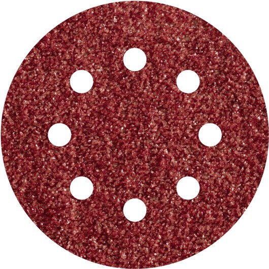 Lija Disco Adherente Madera Metal Gr 80 5 Uds  125 8 Agujeros Wolfcraft