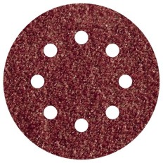 Lija Disco Adherente Madera Metal Gr 120 5 Uds  125 8 Agujeros Wolfcraft
