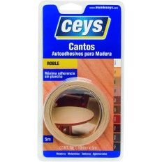 Canto Adhesivo Para Madera 5 M X 19 Mm Roble Ceys