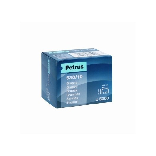 Grapa Clavadora 10Mm  530-77509 Petrus 5.000 Pz