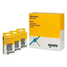 Remache Fijacion Estandar 4X6Mm Aluminio Minipack Gesipa 50 Pz