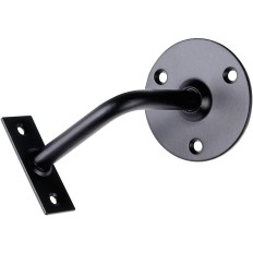 Soporte Pasamanos Negro 67Mm Placa Redonda Imex El Zorro