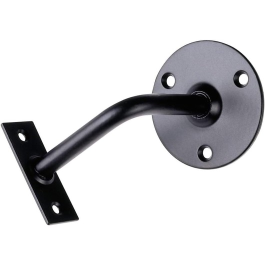 Soporte Pasamanos Negro 67Mm Placa Redonda Imex El Zorro