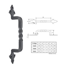 Tirador Salomonico Negro 240Mm Imex El Zorro