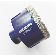 Broca Diamantada Porcelanico Perforacion En Seco  68 M-14 Macodiam