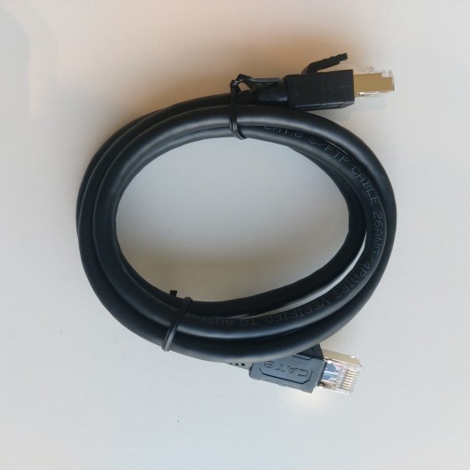 Cable Ethernet Rj45 Cat-8 1M Negro Axil