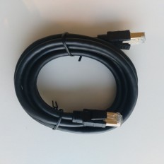 Cable Ethernet Rj45 Cat-8 2M Negro Axil