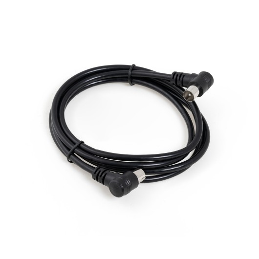 Cable Antena Conectores Acodados 1,5M Negro Axil