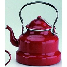 Cafetera Pava 1,0Lt Con Asa Acero Esmaltado Rojo Pava Ibili