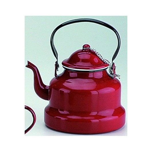 Cafetera Pava 1,0Lt Con Asa Acero Esmaltado Rojo Pava Ibili