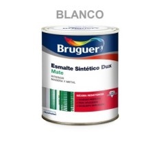 Esmalte Sintetico  Mate 250 Ml Blanco  Interior/Exterior Bruguer Dux