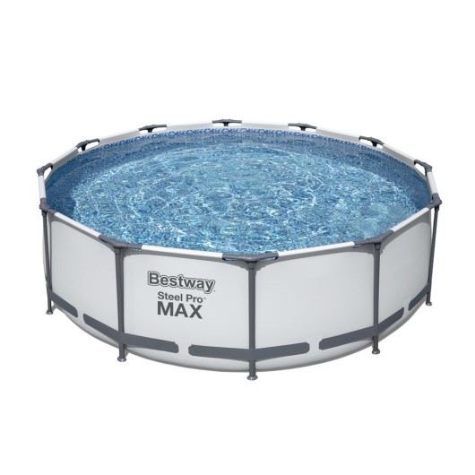 Piscina Pvc Circular 366X100Cm Cartucho 9150Lt Steel Pro Fp 