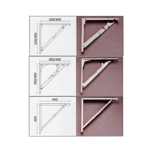 Escuadra Soporte Abat 20X20Cm Cromo Bigrap
