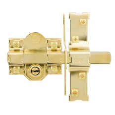 Cerrojo Sobreponer 80Mm 946Lp Dorado Sistema L Uve Fac