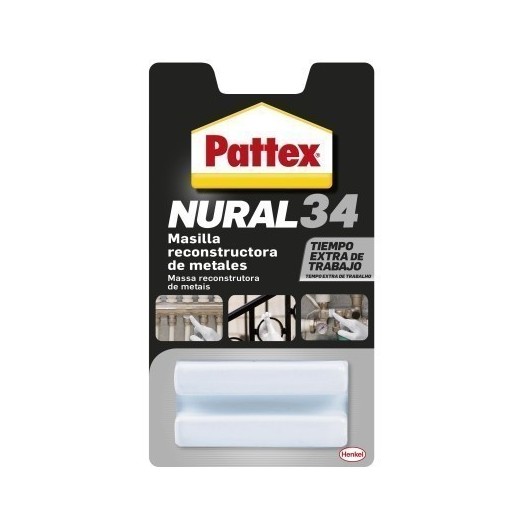 Masilla Restaurancion Metales 50 Gr Adhesivo Nural-34 Pattex