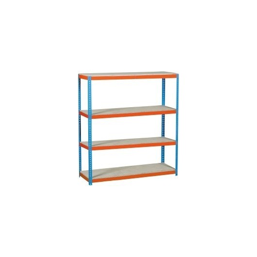Estanteria Orden 4B S/T 600Kg 2000X1800X900Mm Met Azul/Naran