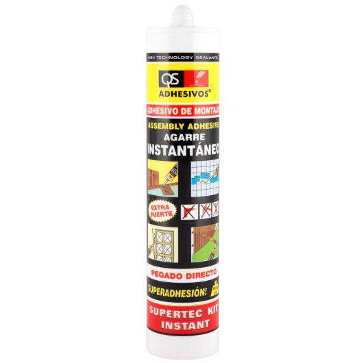 Adhesivo Montaje Base Solvente 3 Ud 3Pz Qs Supertec