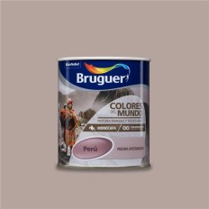 Pintura Plastica Monocapa Colores Del Mundo Mate 750 Ml Peru
