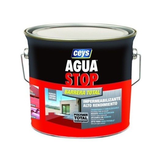 Membrana Antihumedad Aguastop Barrera Total 4 Kg Rojo Ceys