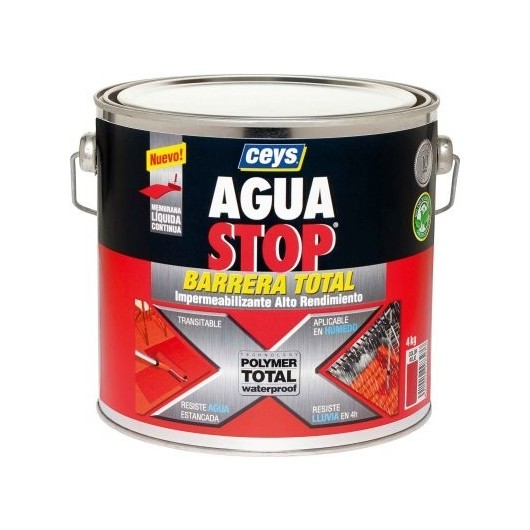 Membrana Antihumedad Aguastop Barrera Total 4 Kg Gris Ceys