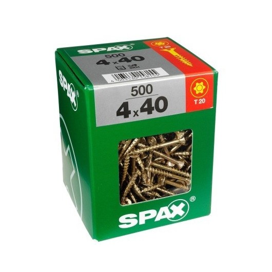 Tornillo Madera Cabeza Plana Torx Wirox 6 X 120 Paquete L 25 Unid Spax