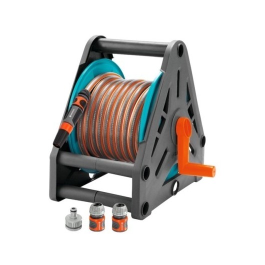 Enrollador Con Manguera Y Accesorios Incluidos 15 M  13 Mm Gardena