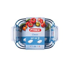 Fuente Horno Rect 39X24/35X32 Cm C/Asa Borosilicato Pyrex 2 Pyrex