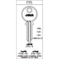 Llave Cilindro En Bruto Jma Alu Lila Cvl-5D Lila Jma