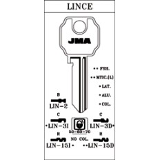 Llave Cilindro En Bruto Jma Alu Oro Lin-15D Oro Jma