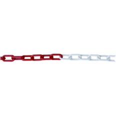 Cadena Sealizacion Plastico Blanca / Roja 6 Mm (Rollo De 25M) Cv Tools 25 Pz