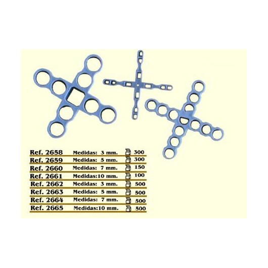 Cruceta Const 10 Mm Pavimentos Revest Cv Tools 100 Pz Cv Tools