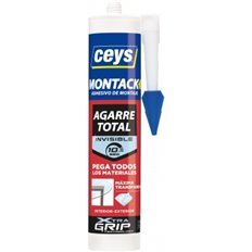 ADHESIVO MONTAJE MONTACK INMEDIATO 315 GR /280 ML TRANSPARENTE CEYS