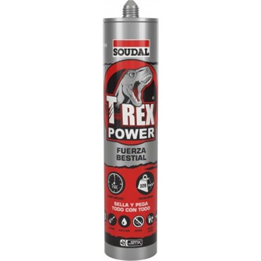 Adhesivo Montaje Sellador T-Rex Power 290 Ml Blanco Soudal