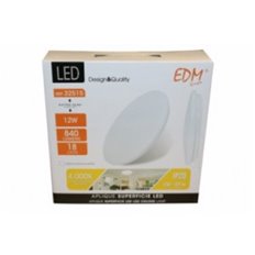 Aplique De Superficie Led 26,5X5,7Cm Blanco Luz Neutra 840Lm 12W Edm