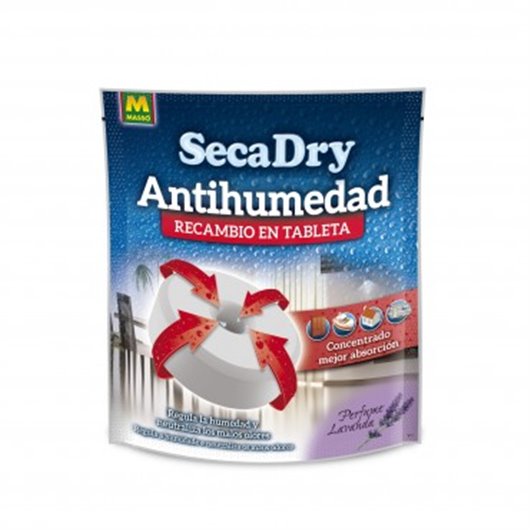 Antihumedad Recarga 450 Gr Tableta Secadry Lavanda Masso