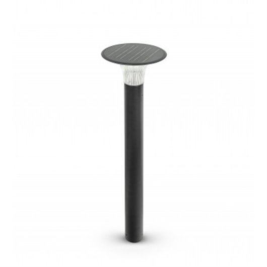 Aplique Led Solar Goliat Columna 2200 Lm C/Sensor Presencia Hasta 80M2 Y 15H Ip65 3000K 4000K Garza