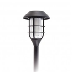 Baliza Solar Led Negra Ip44 Efecto Llama Xanlite