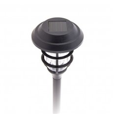 Baliza Solar Led Negra Ip44 Efecto Llama Xanlite