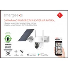 Camara Exterior Motorizada Panel Solar Patrol 4Mp 4G Ip65 Energeeks