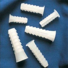 Taco Fijacion Estriado 10X35Mm Blanco Sumiplas 25 Pz