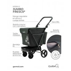 Carro Compra Jumbo Fresco Jasp Marino 72+9L Garmol