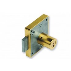 Cerradura 23R/25Mm Sobreponer Mueble Bombillo 25Mm Latonada Urko JUEGO 2 UNIDADES