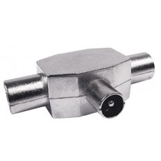 Distribuidor Antena Coaxial 1 Macho 2 Hembras Blin Axil